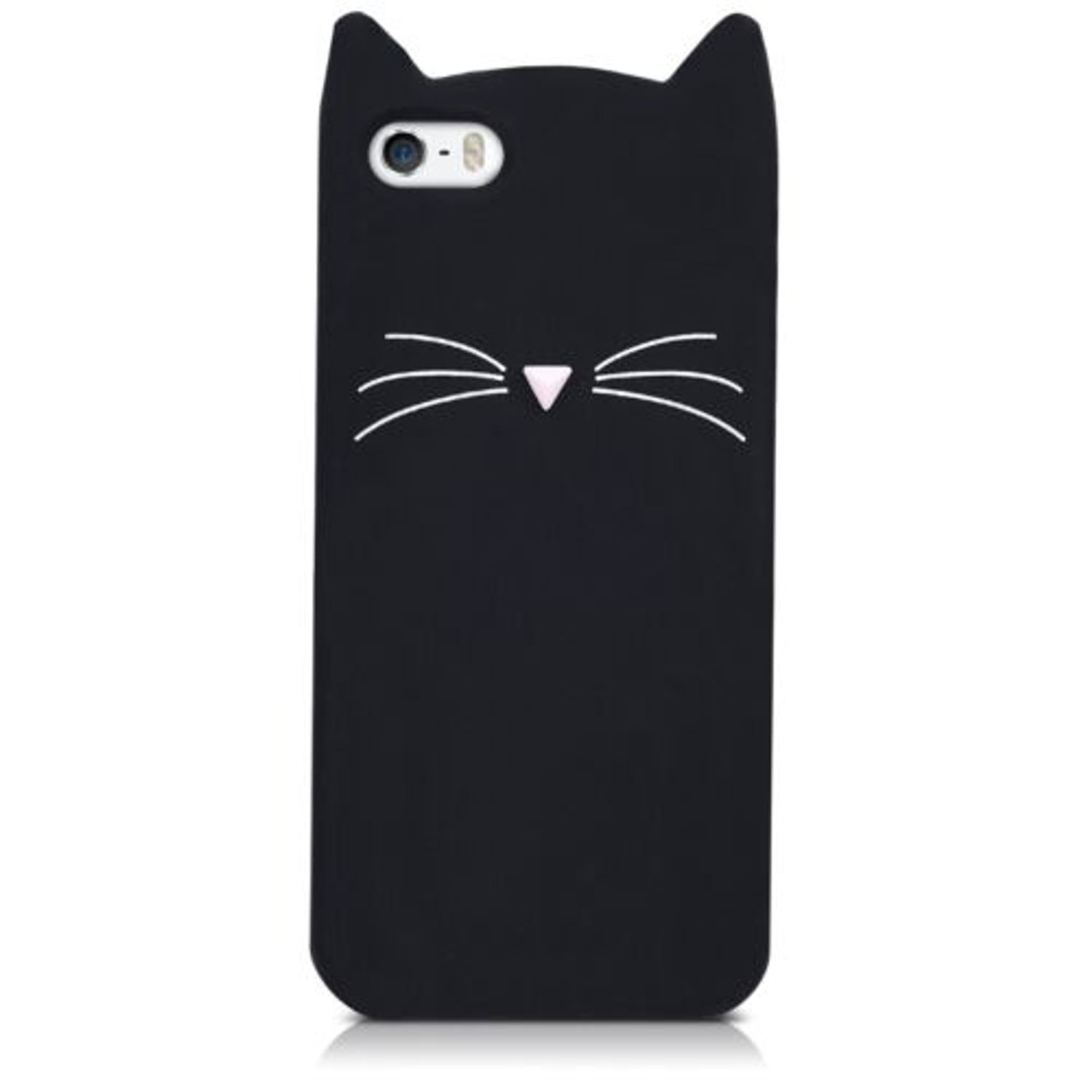 Husa pentru Apple iPhone 5/iPhone 5s/iPhone SE, Silicon, Negru, 42633.01 fotografia produsului View 4 L