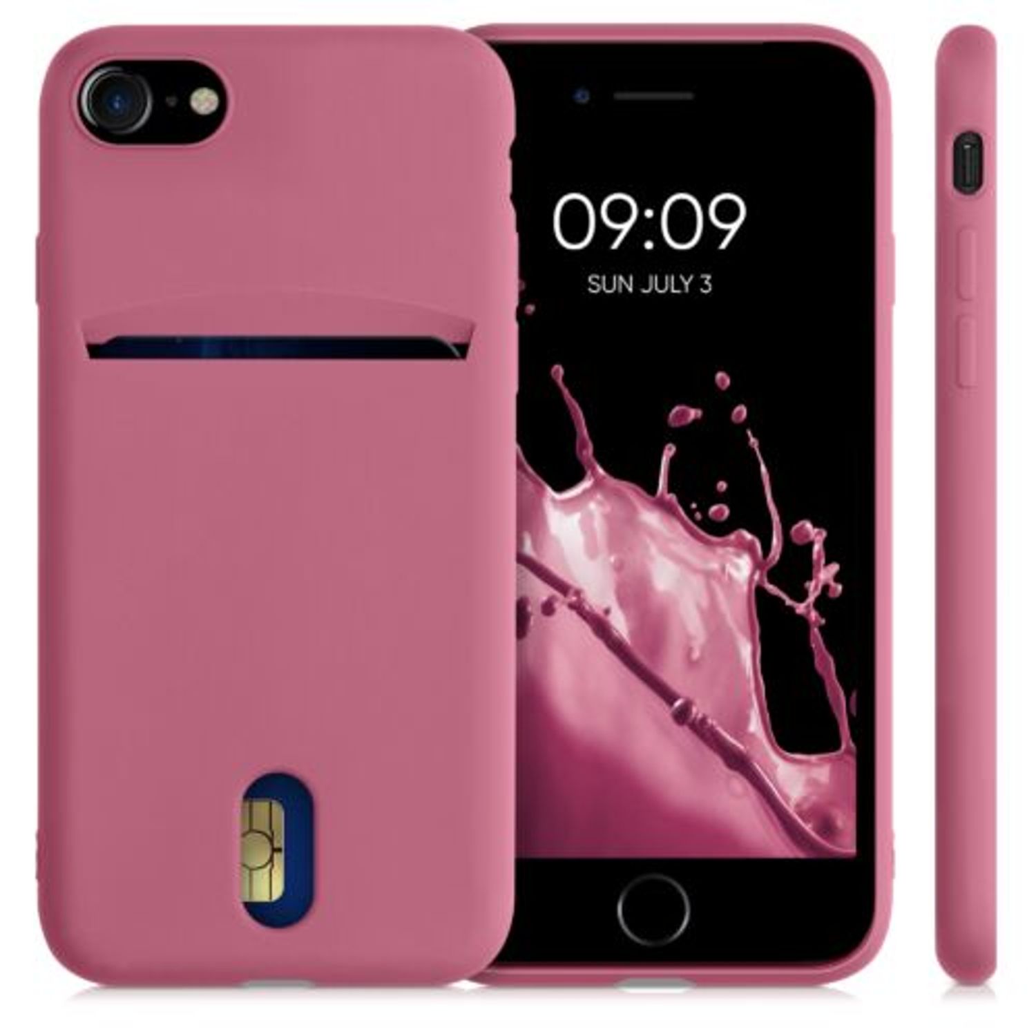 Husa pentru iPhone 8/iPhone 7/iPhone SE 2, Silicon, Roz, 49100.167 fotografia produsului View 2 L