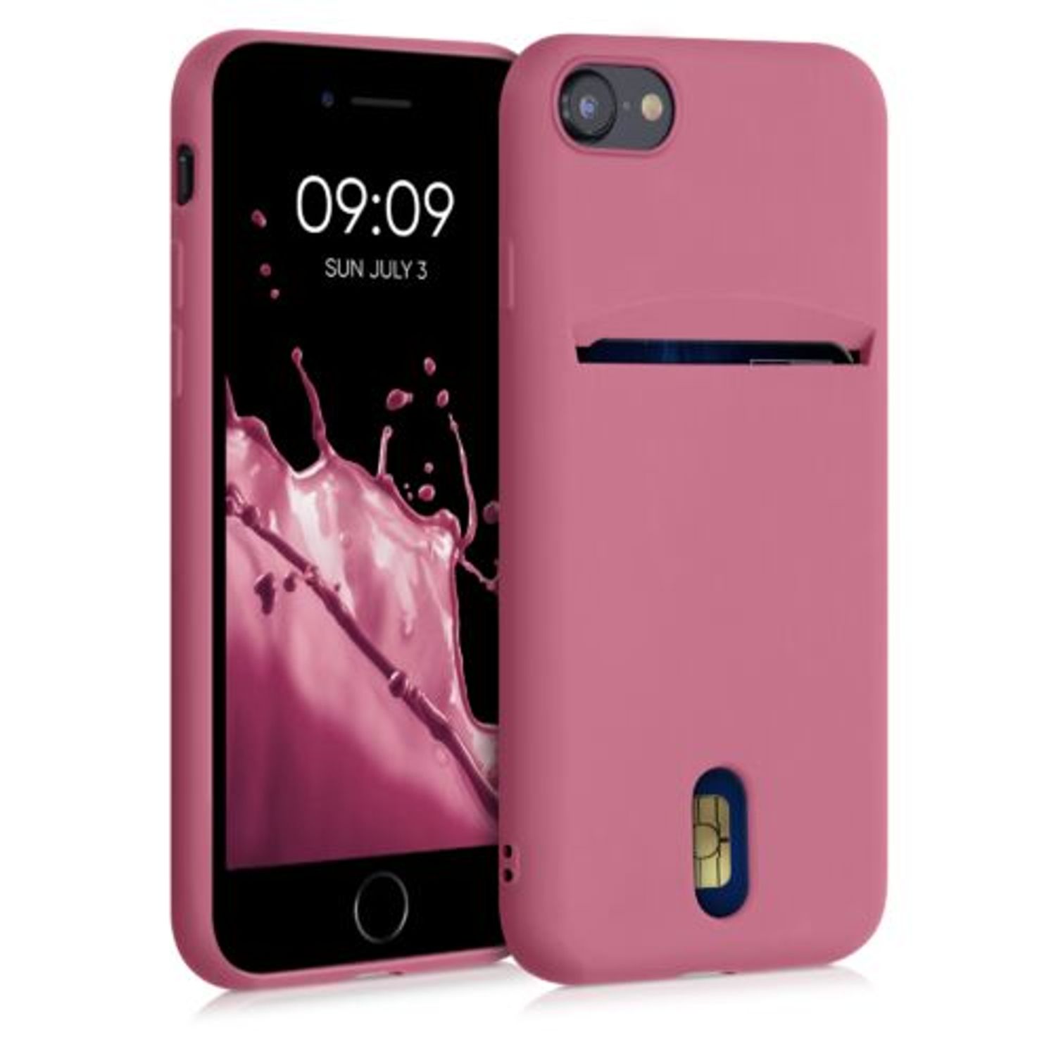 Husa pentru iPhone 8/iPhone 7/iPhone SE 2, Silicon, Roz, 49100.167 fotografia produsului