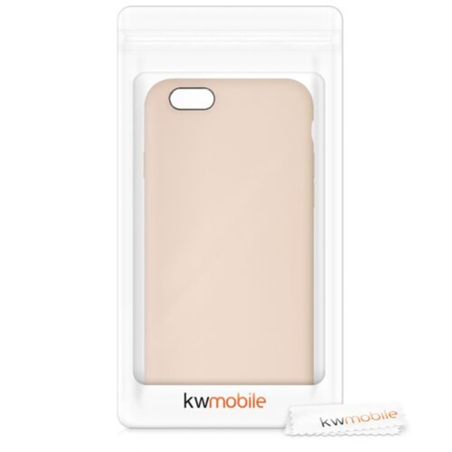 Husa pentru Apple iPhone 6/iPhone 6s, Silicon, Crem, 40223.154 fotografia produsului View 7 L