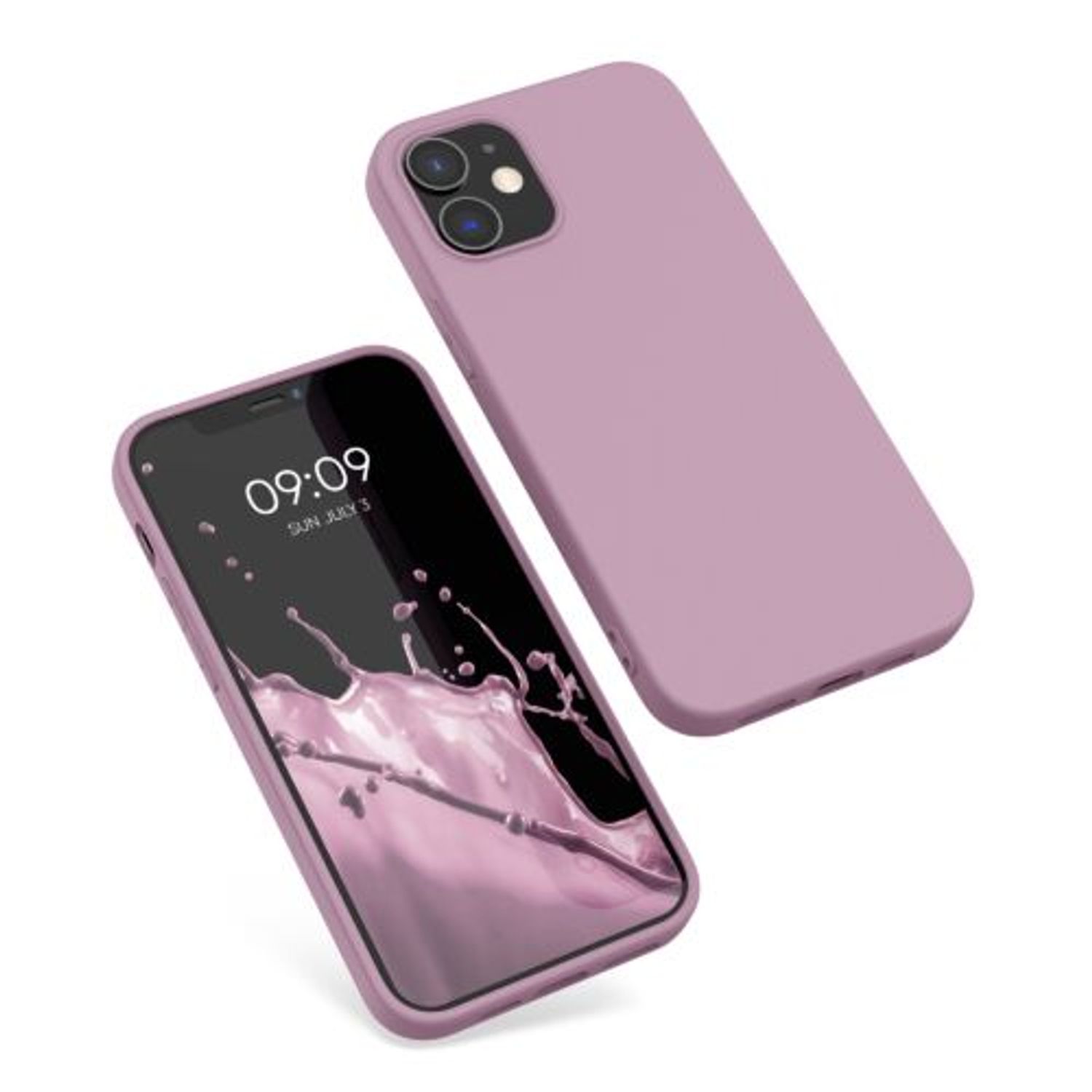 Husa pentru iPhone 12/iPhone 12 Pro, Silicon, Mov, 53938.10 fotografia produsului View 3 L
