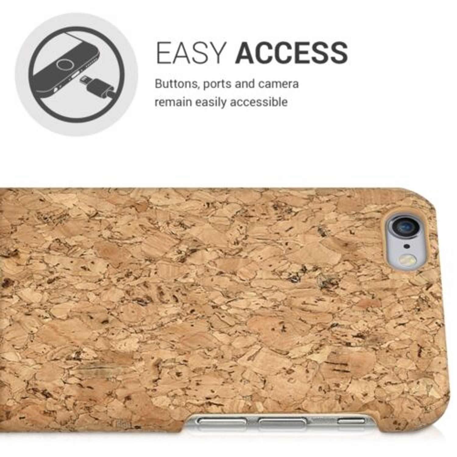 Husa pentru Apple iPhone 6/iPhone 6s, Pluta, Maro, 35076.24 fotografia produsului View 4 L