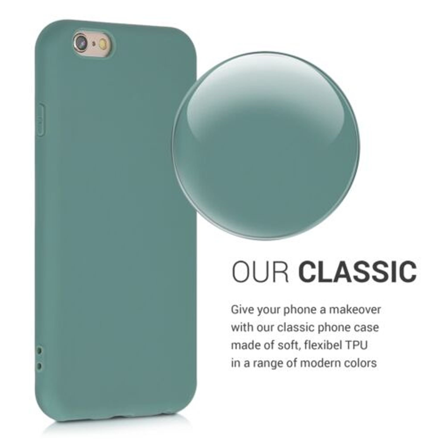 Husa pentru Apple iPhone 6/iPhone 6s, Silicon, Verde, 35176.166 fotografia produsului View 4 L