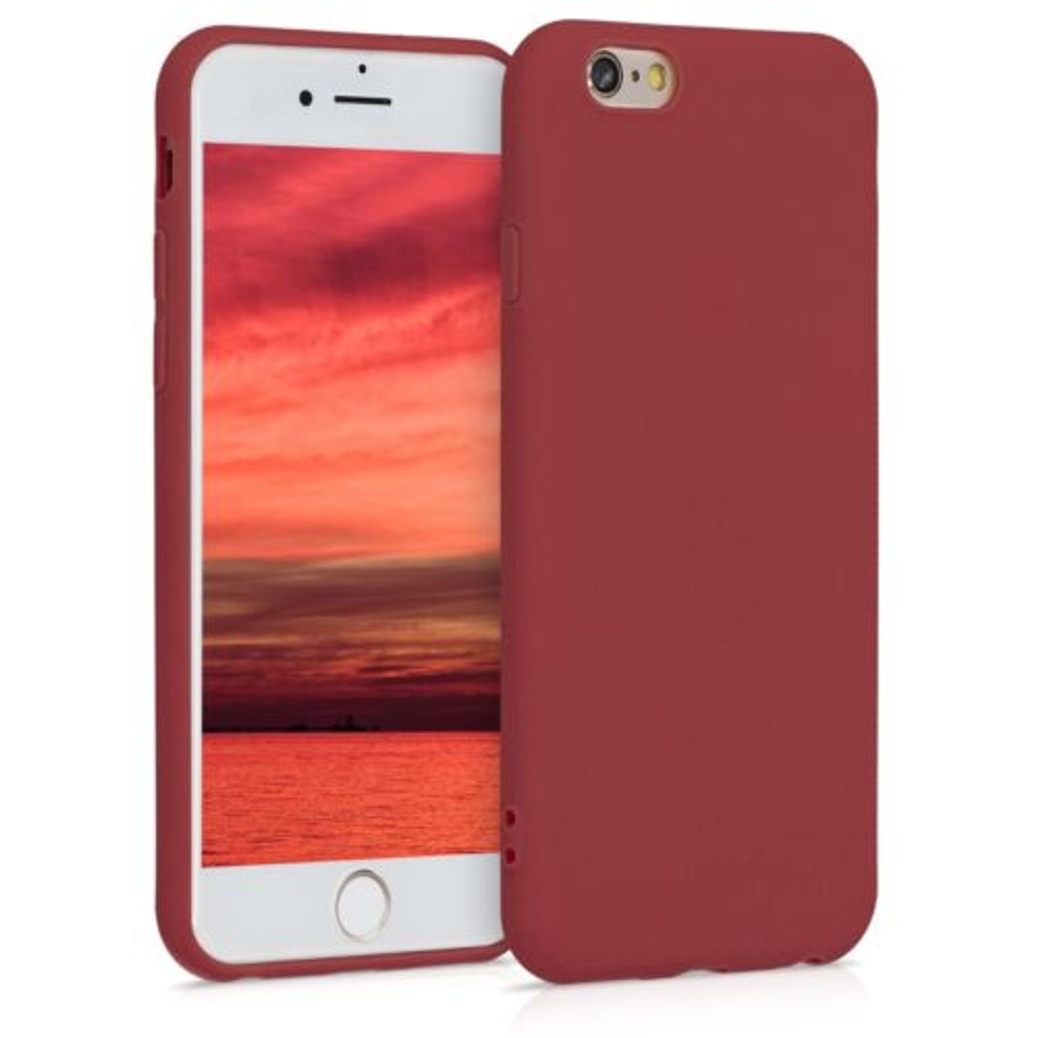 Husa pentru iPhone 6/iPhone 6s, Silicon, Rosu, 35176.160 fotografia produsului