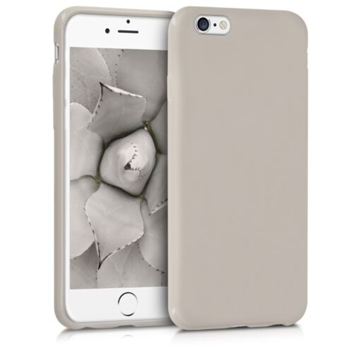 Husa pentru Apple iPhone 6/iPhone 6s, Silicon, Bej, 35176.11 fotografia produsului