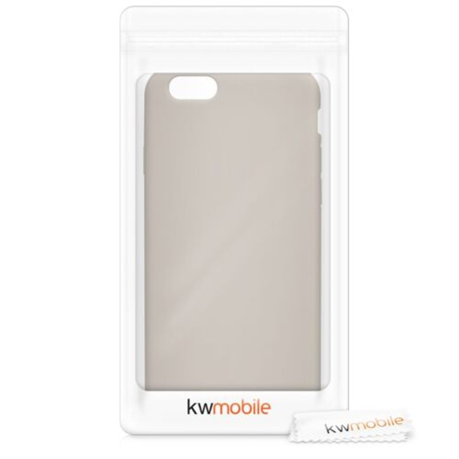 Husa pentru Apple iPhone 6/iPhone 6s, Silicon, Bej, 35176.11 fotografia produsului View 7 L