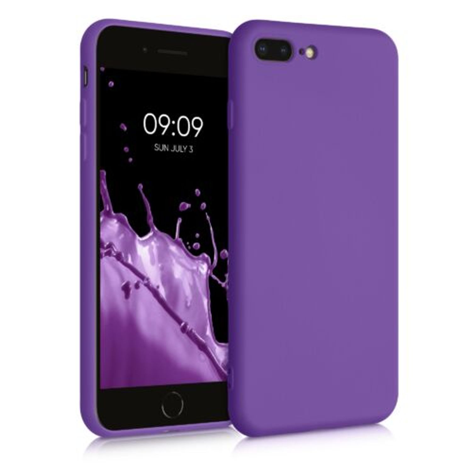 Husa pentru iPhone 8 Plus/iPhone 7 Plus, Silicon, Mov, 49981.221 fotografia produsului