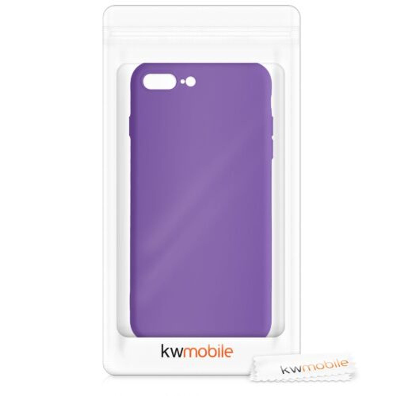 Husa pentru iPhone 8 Plus/iPhone 7 Plus, Silicon, Mov, 49981.221 fotografia produsului View 7 L