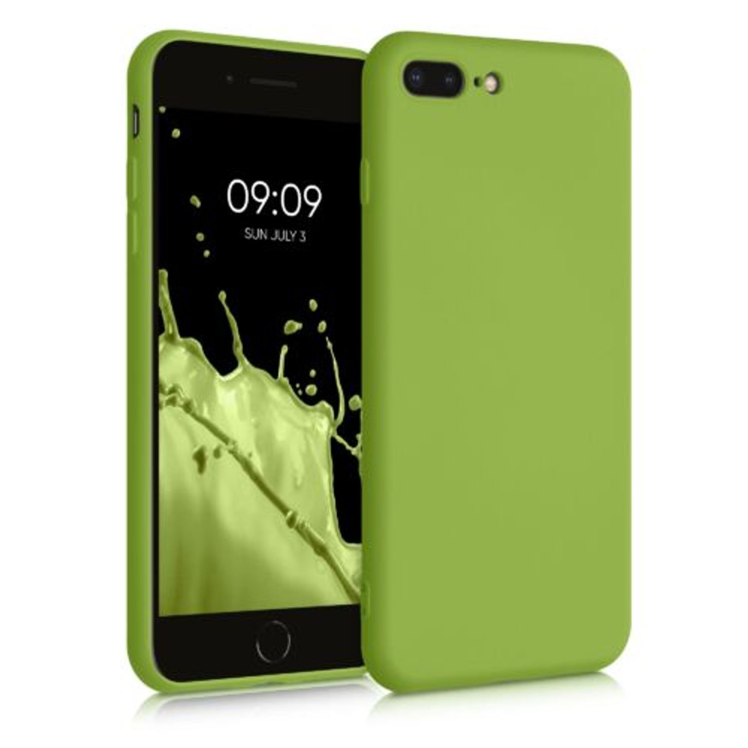 Husa pentru iPhone 8 Plus/iPhone 7 Plus, Silicon, Verde, 49981.220 fotografia produsului