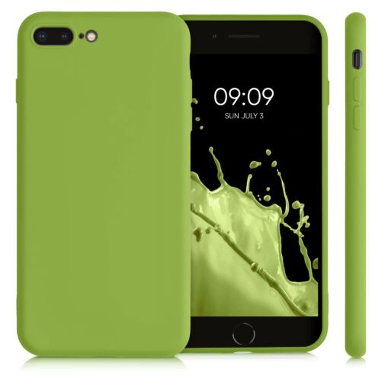Husa pentru iPhone 8 Plus/iPhone 7 Plus, Silicon, Verde, 49981.220 fotografia produsului View 6 L