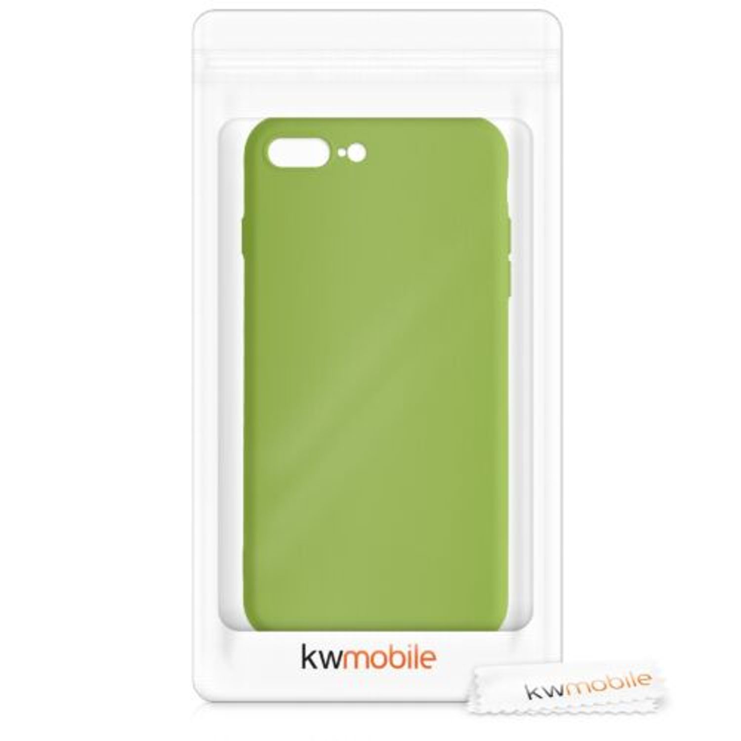 Husa pentru iPhone 8 Plus/iPhone 7 Plus, Silicon, Verde, 49981.220 fotografia produsului View 3 L