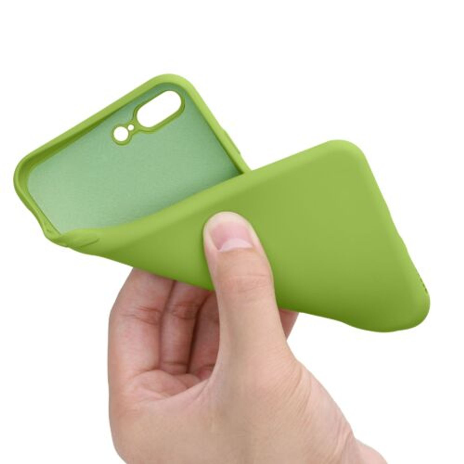 Husa pentru iPhone 8 Plus/iPhone 7 Plus, Silicon, Verde, 49981.220 fotografia produsului View 4 L