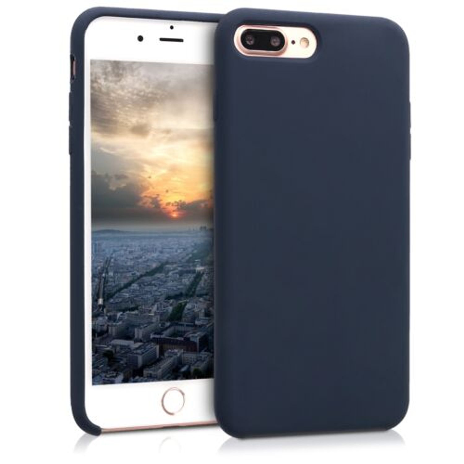 Husa pentru Apple iPhone 8 Plus/iPhone 7 Plus, Silicon, Albastru, 40842.53 fotografia produsului