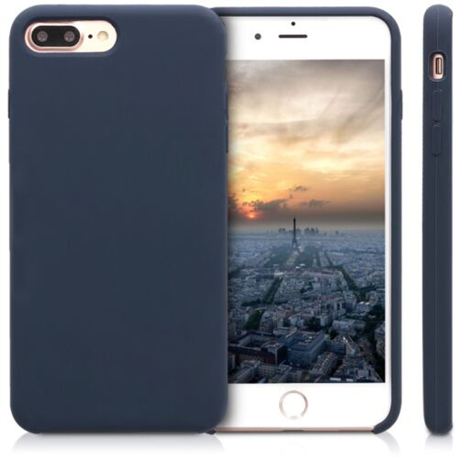 Husa pentru Apple iPhone 8 Plus/iPhone 7 Plus, Silicon, Albastru, 40842.53 fotografia produsului View 2 L