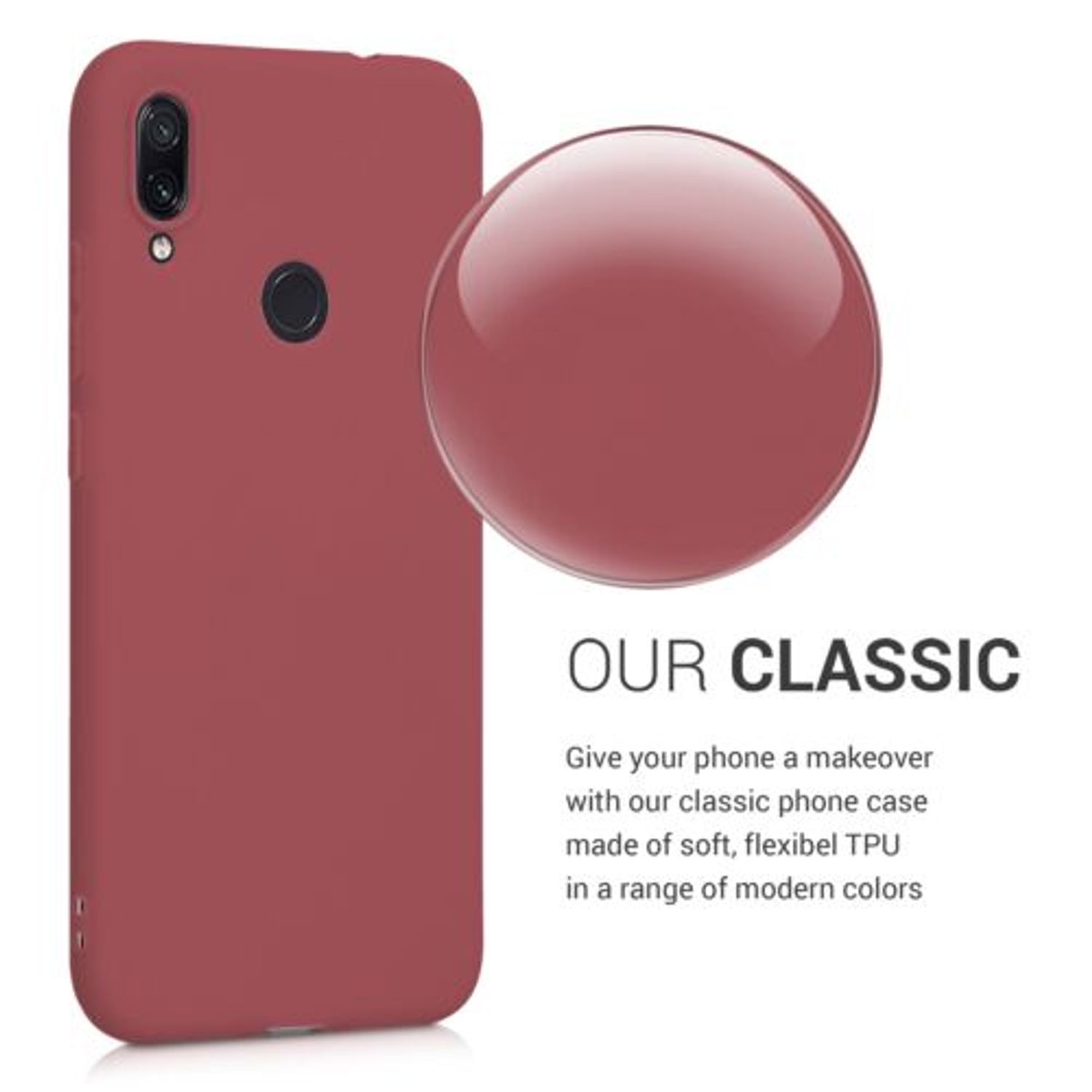 Husa pentru Xiaomi Redmi Note 7/Redmi Note 7 Pro, Silicon, Roz, 47571.160 fotografia produsului View 4 L