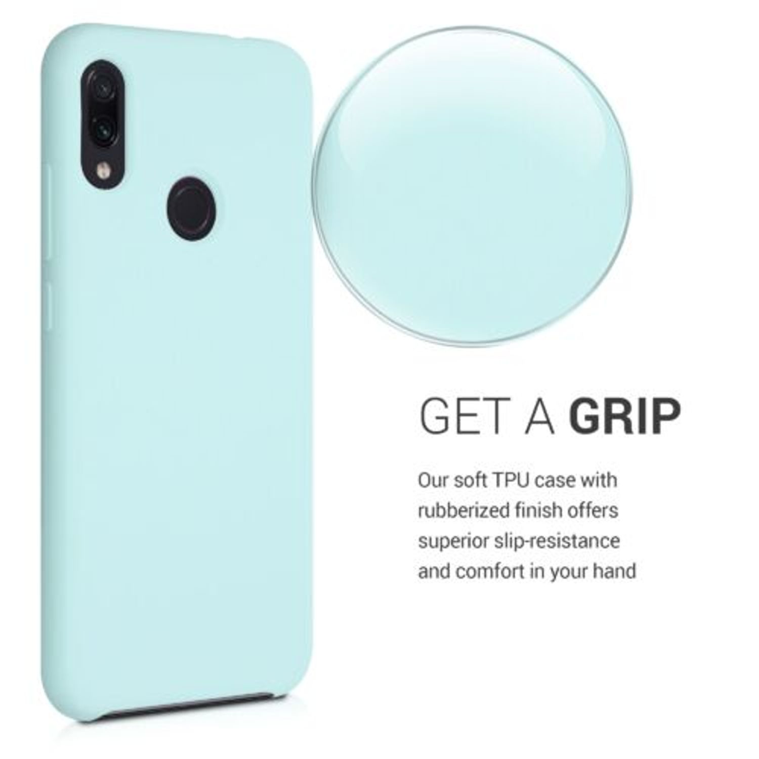 Husa pentru Xiaomi Redmi Note 7/Redmi Note 7 Pro, Silicon, Verde, 48714.200 fotografia produsului View 4 L