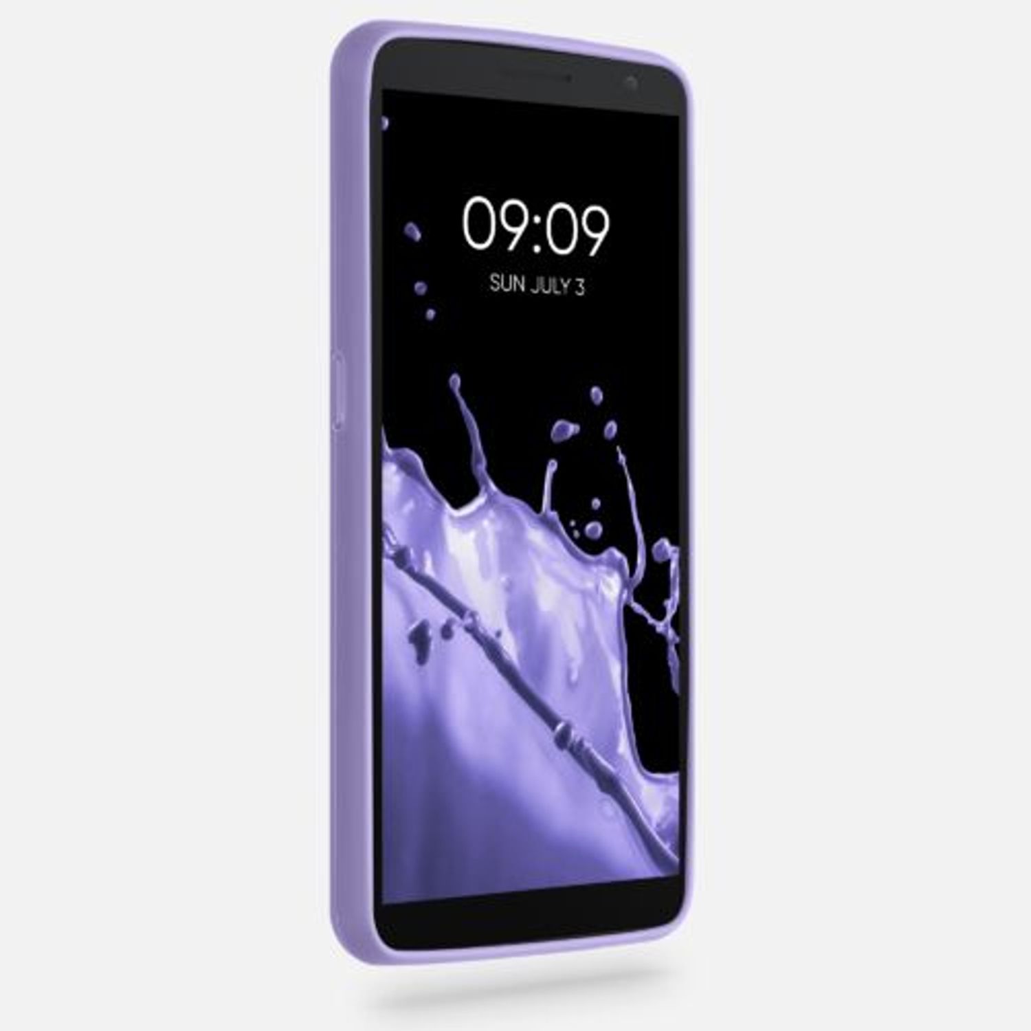 Husa pentru Alcatel 1B (2020), Silicon, Mov, 51516.108 fotografia produsului View 3 L