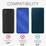 Husa pentru Alcatel 1B (2020), Silicon, Mov, 51516.108 fotografia produsului View 6 S