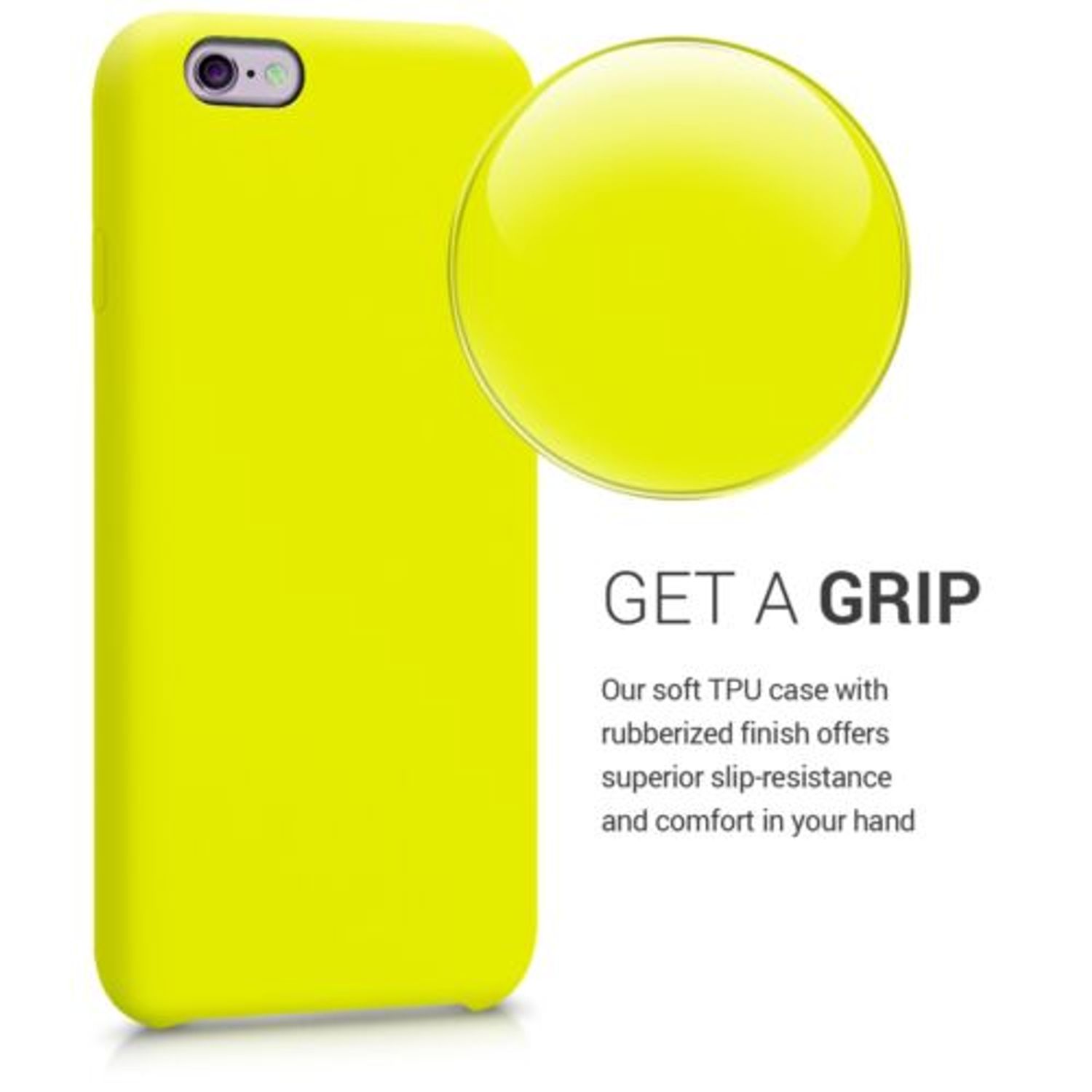 Husa pentru Apple iPhone 6/iPhone 6s, Silicon, Galben, 40223.149 fotografia produsului View 3 L