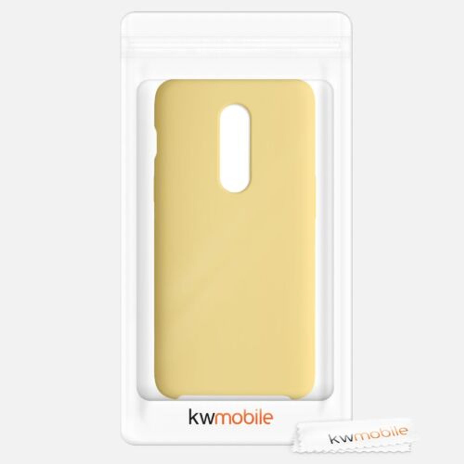 Husa pentru OnePlus 6, Silicon, Galben, 46122.216 fotografia produsului View 5 L