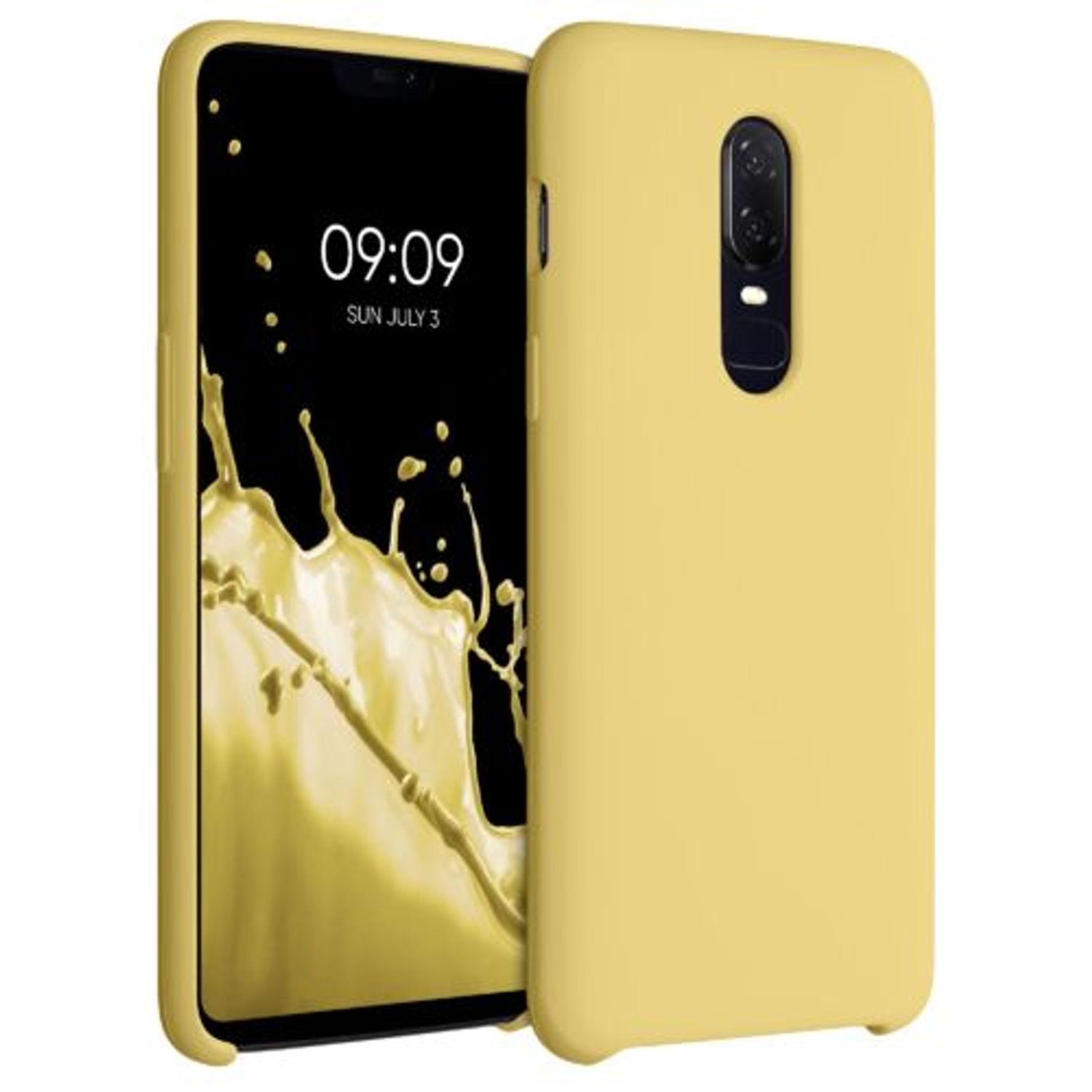 Husa pentru OnePlus 6, Silicon, Galben, 46122.216 fotografia produsului