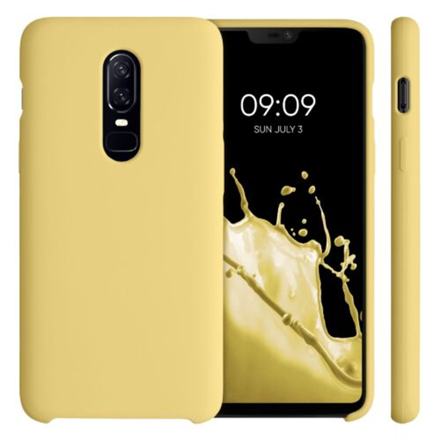 Husa pentru OnePlus 6, Silicon, Galben, 46122.216 fotografia produsului View 7 L