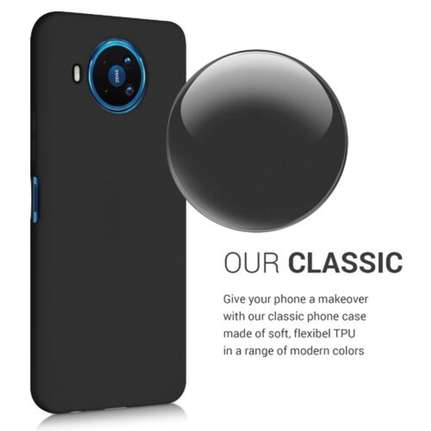 Husa pentru Nokia 8.3, Silicon, Negru, 52535.47 fotografia produsului View 4 L