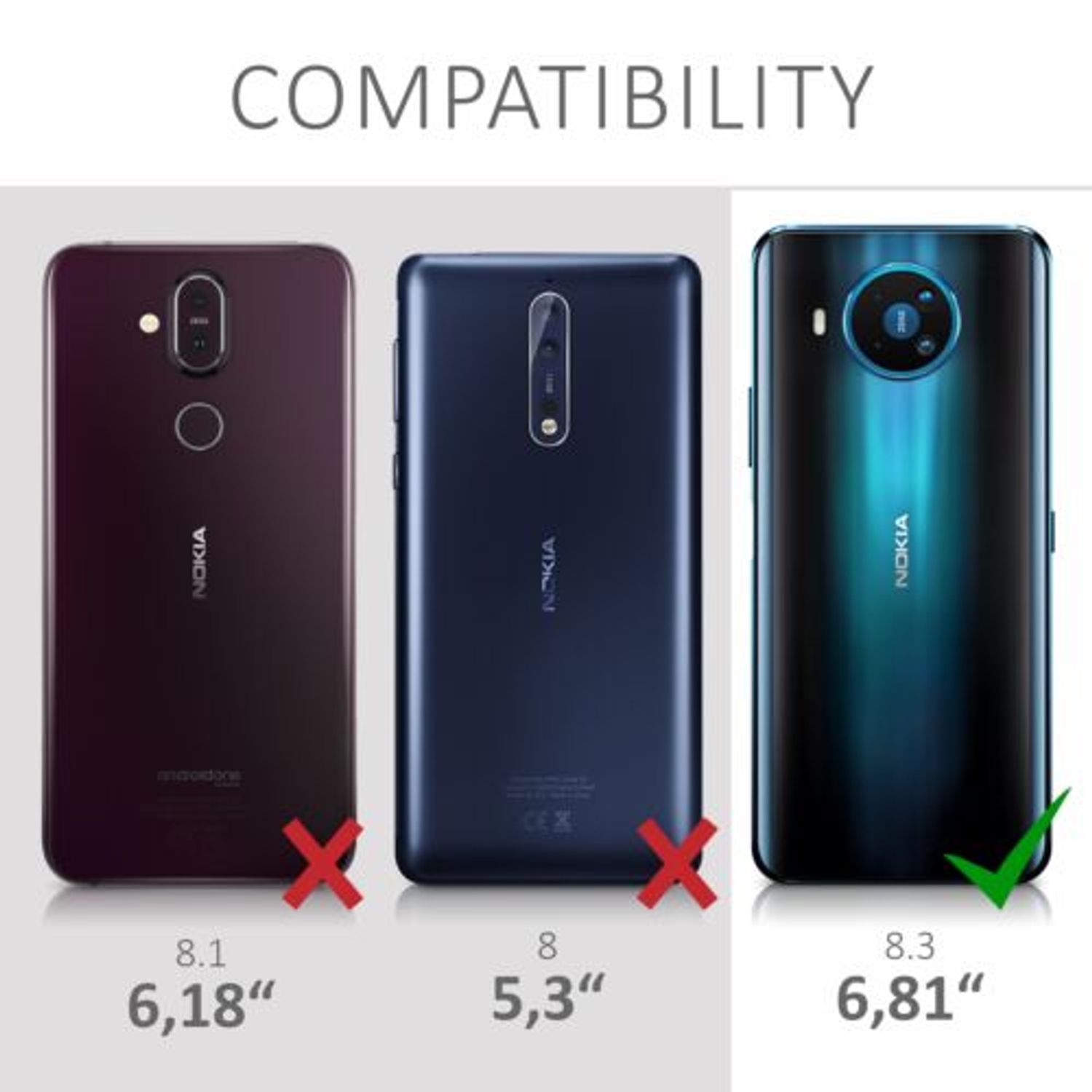 Husa pentru Nokia 8.3, Silicon, Negru, 52535.47 fotografia produsului View 6 L