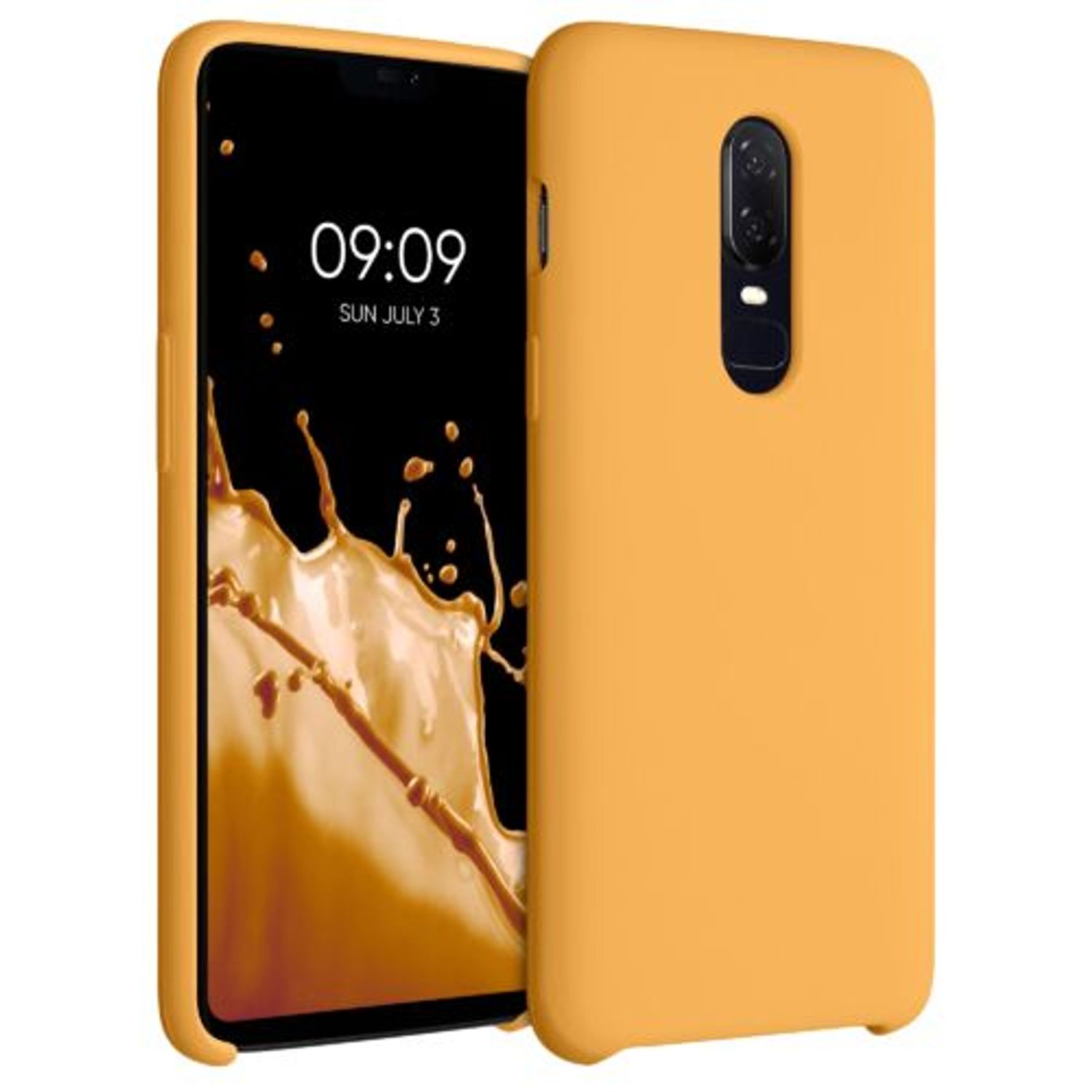 Husa pentru OnePlus 6, Silicon, Galben, 46122.217 fotografia produsului