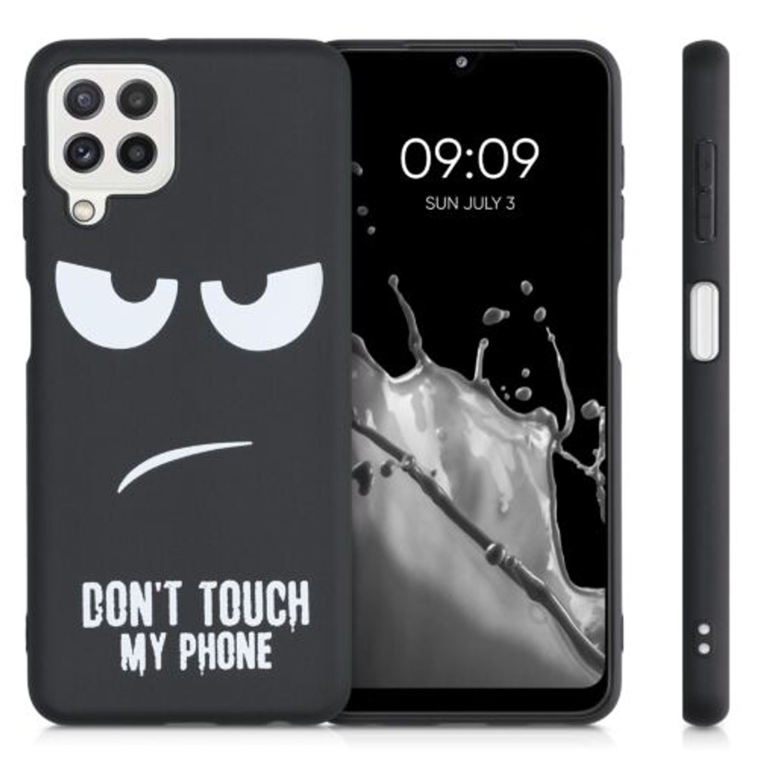 Husa pentru Samsung Galaxy A22, Silicon, Negru, 55497.01 fotografia produsului View 2 L