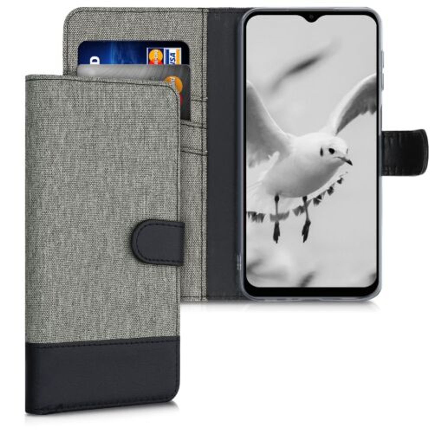 Husa pentru Samsung Galaxy A32 5G, Textil, Gri, 54461.22 fotografia produsului