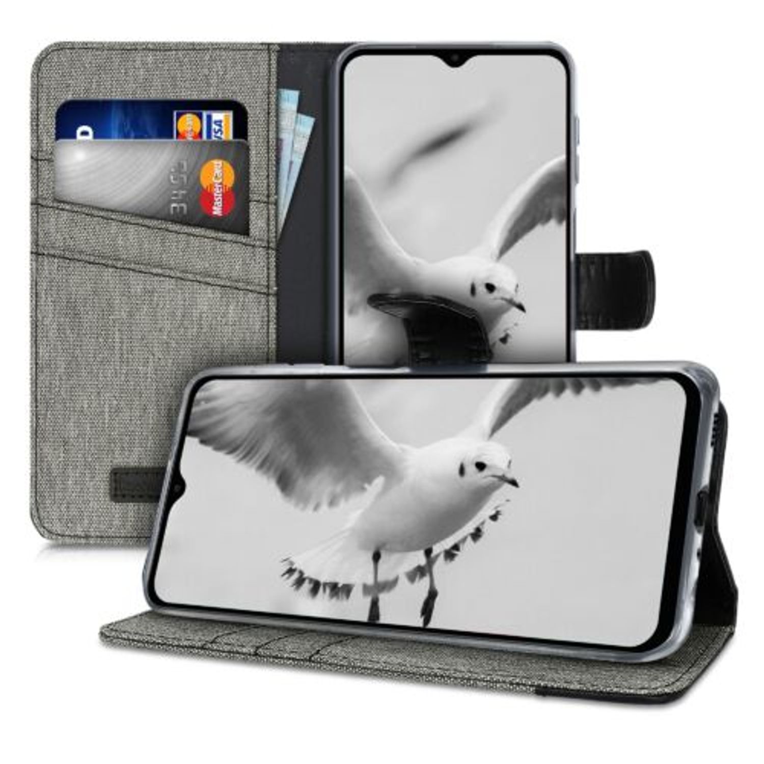Husa pentru Samsung Galaxy A32 5G, Textil, Gri, 54461.22 fotografia produsului View 5 L