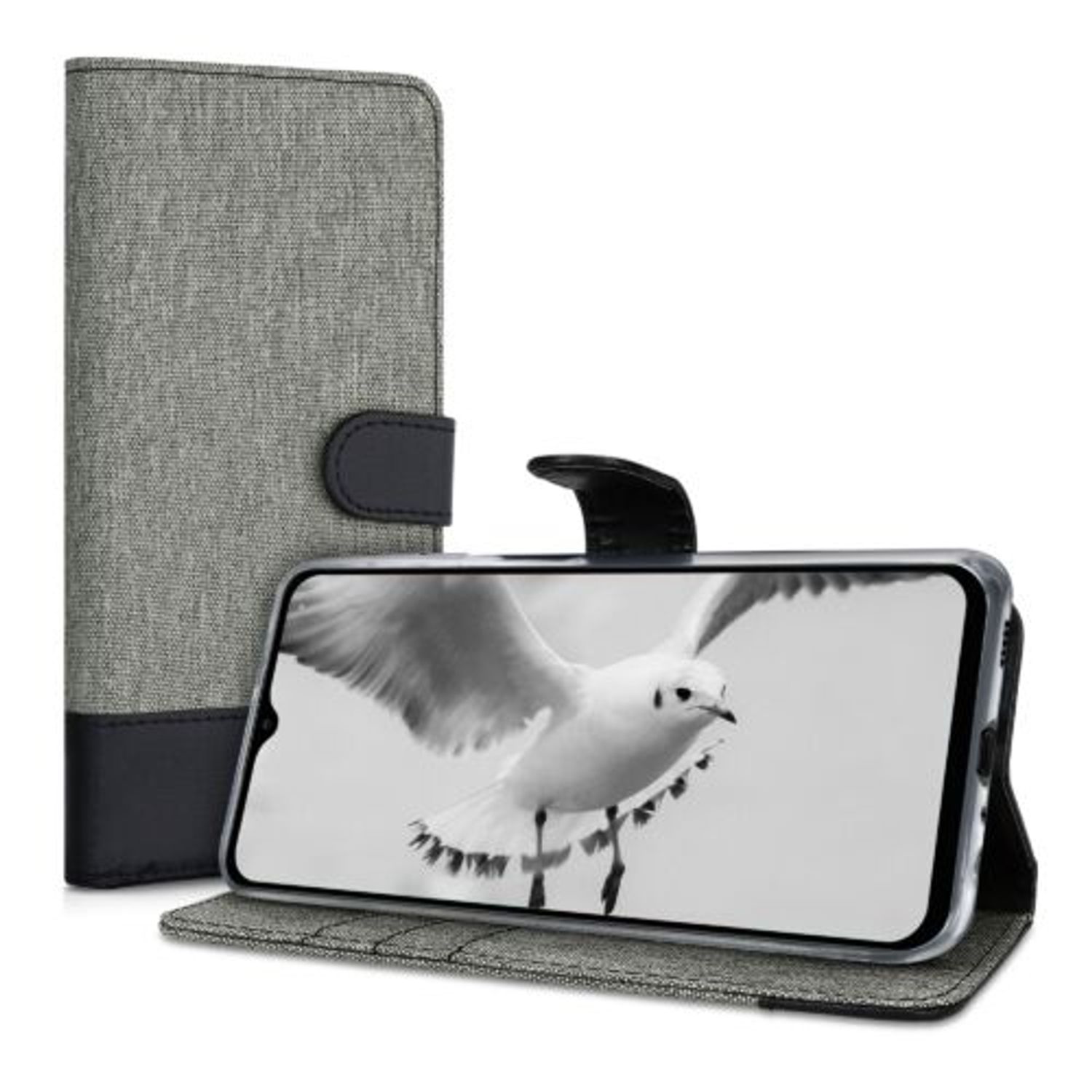 Husa pentru Samsung Galaxy A32 5G, Textil, Gri, 54461.22 fotografia produsului View 2 L