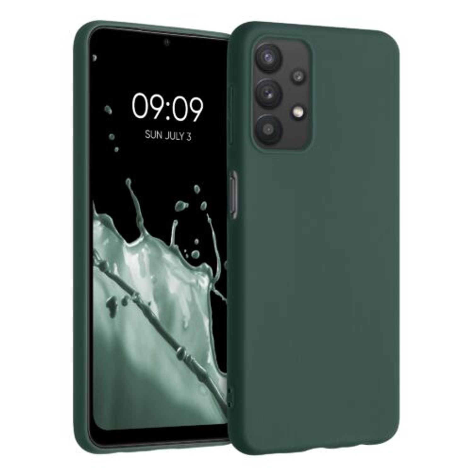 Husa pentru Samsung Galaxy A32 5G, Silicon, Verde, 54328.169 fotografia produsului