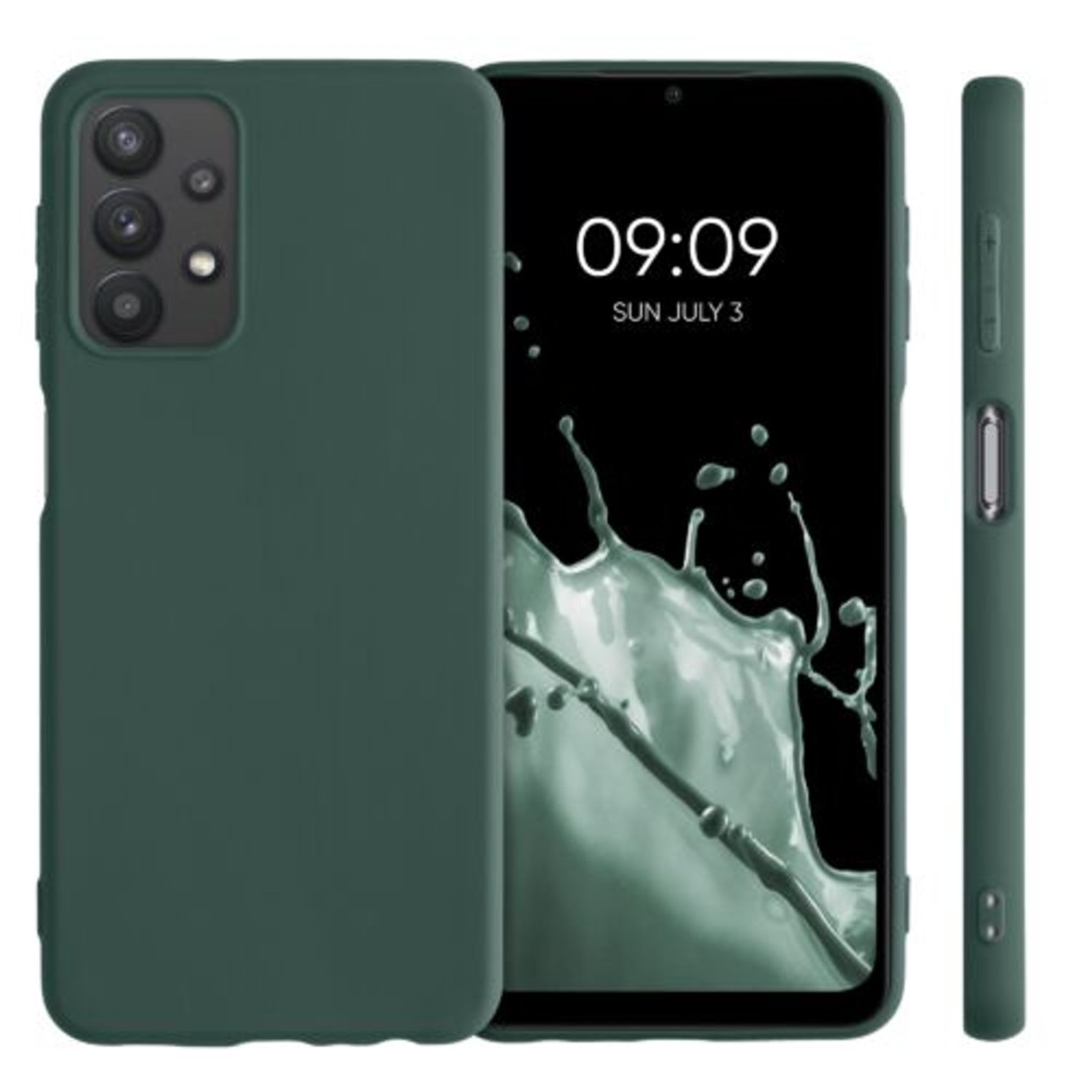 Husa pentru Samsung Galaxy A32 5G, Silicon, Verde, 54328.169 fotografia produsului View 2 L