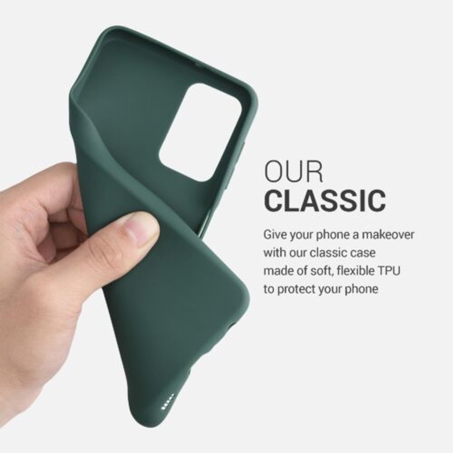 Husa pentru Samsung Galaxy A32 5G, Silicon, Verde, 54328.169 fotografia produsului View 4 L