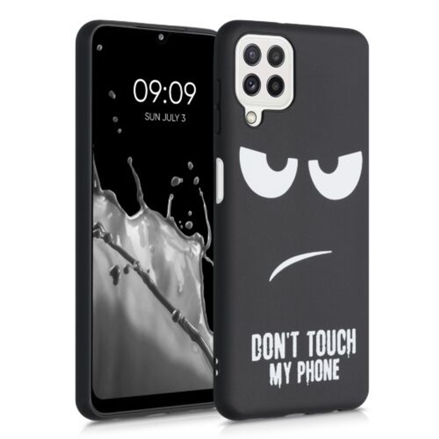 Husa pentru Samsung Galaxy A22, Silicon, Negru, 55497.01 fotografia produsului