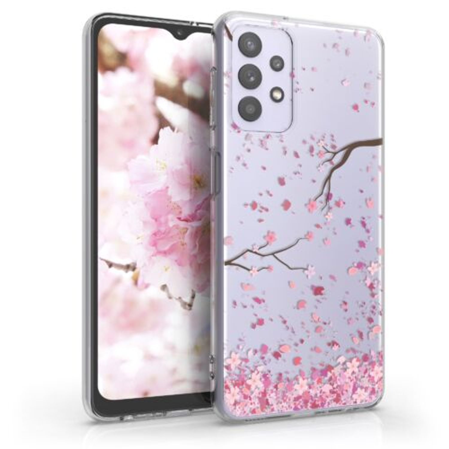Husa pentru Samsung Galaxy A32 5G, Silicon, Roz, 54331.01 fotografia produsului