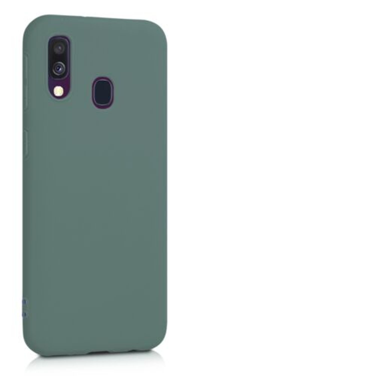 Husa pentru Samsung Galaxy A40, Silicon, Verde, 48547.166 fotografia produsului View 8 L