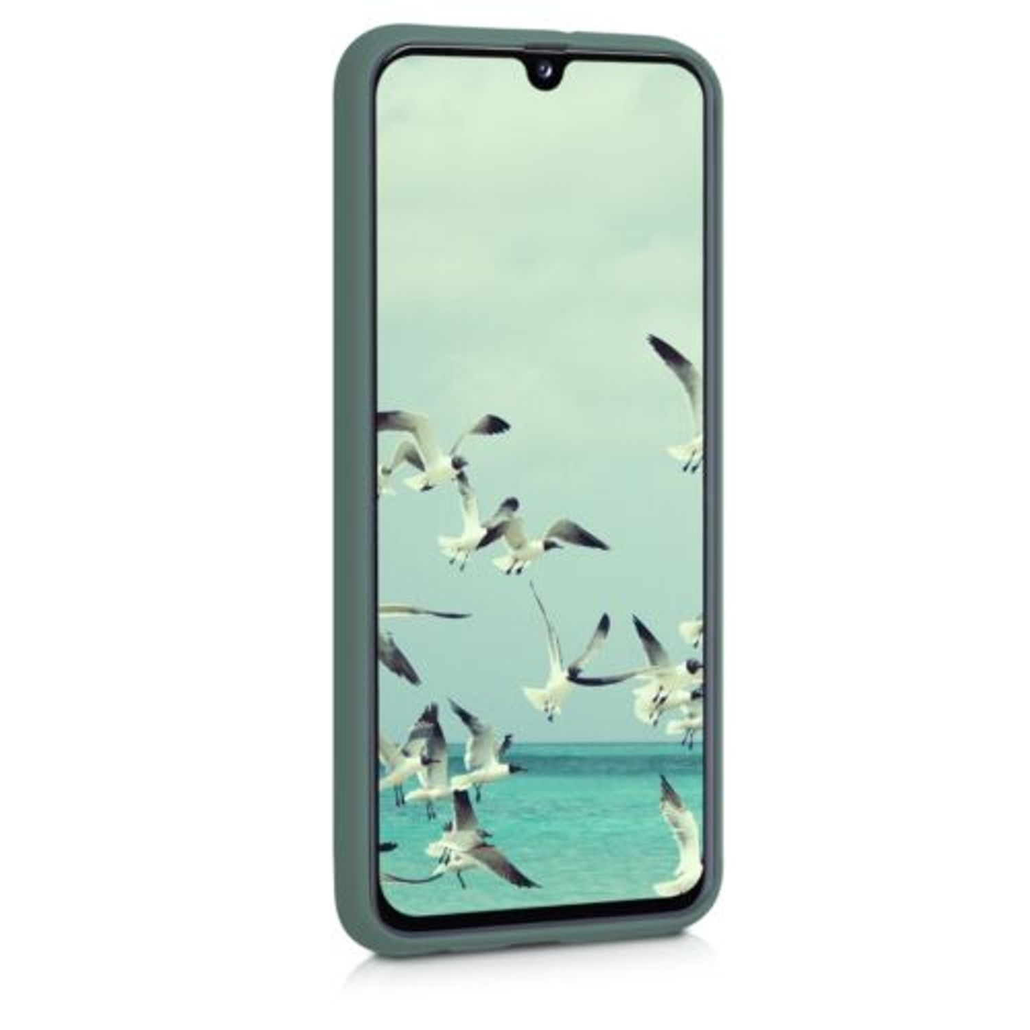 Husa pentru Samsung Galaxy A40, Silicon, Verde, 48547.166 fotografia produsului View 3 L