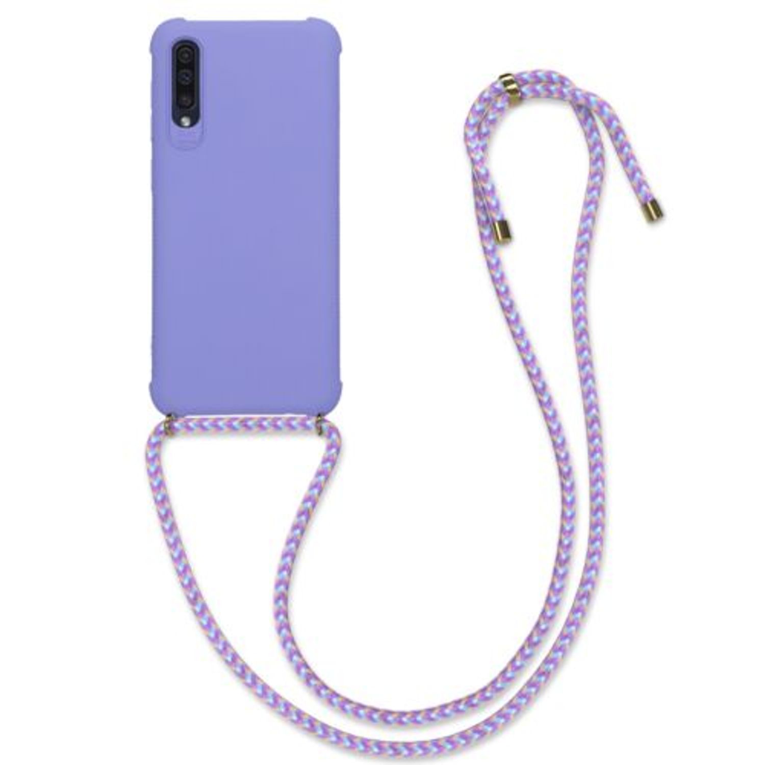 Husa pentru Samsung Galaxy A50, Silicon, Mov, 49962.108 fotografia produsului