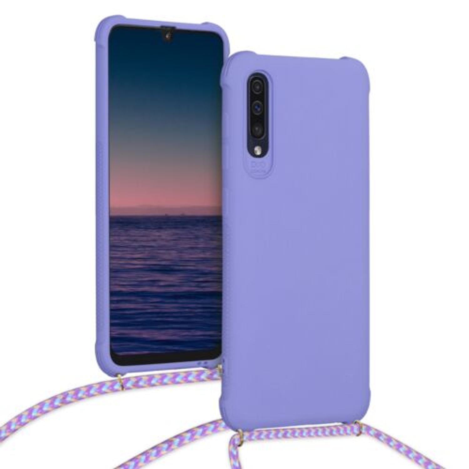 Husa pentru Samsung Galaxy A50, Silicon, Mov, 49962.108 fotografia produsului View 3 L