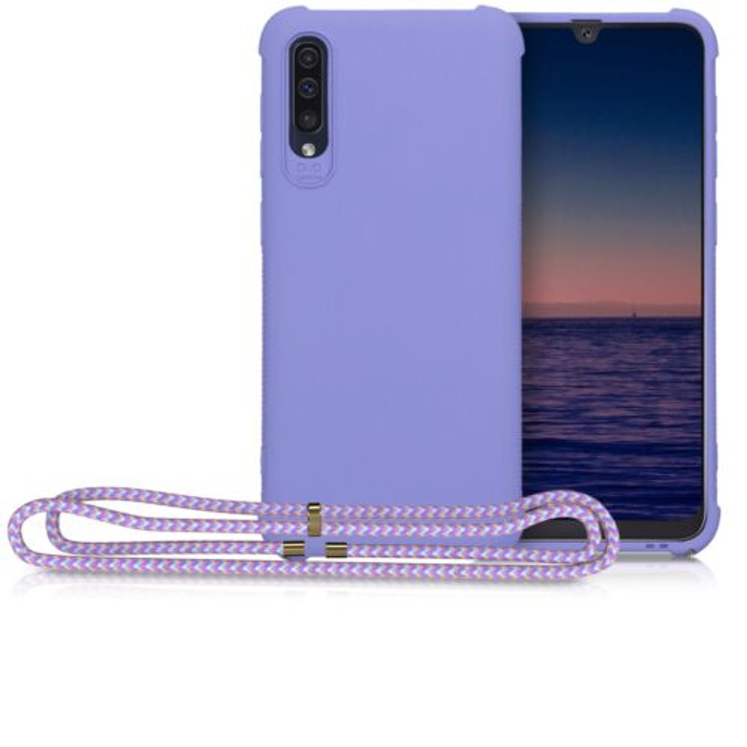 Husa pentru Samsung Galaxy A50, Silicon, Mov, 49962.108 fotografia produsului View 7 L