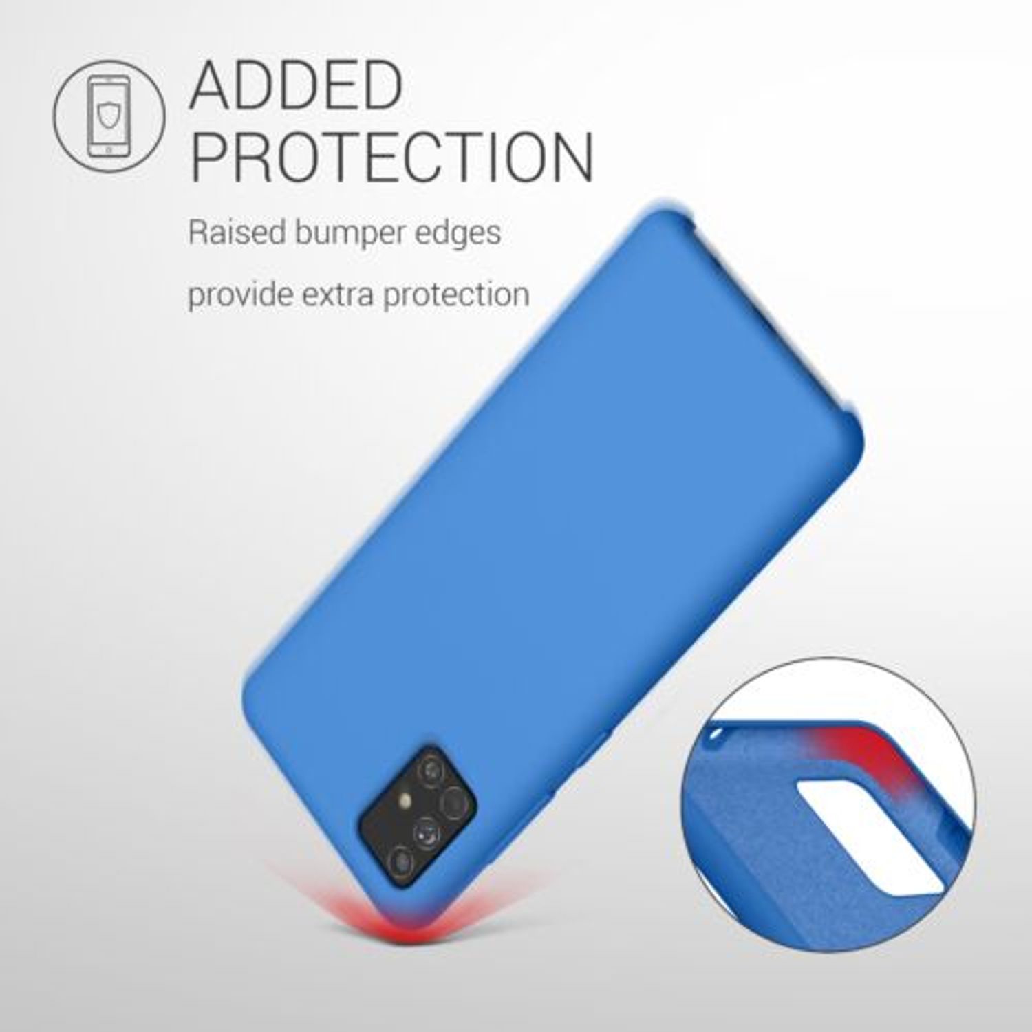 Husa pentru Samsung Galaxy A51, Silicon, Albastru, 51197.189 fotografia produsului View 6 L