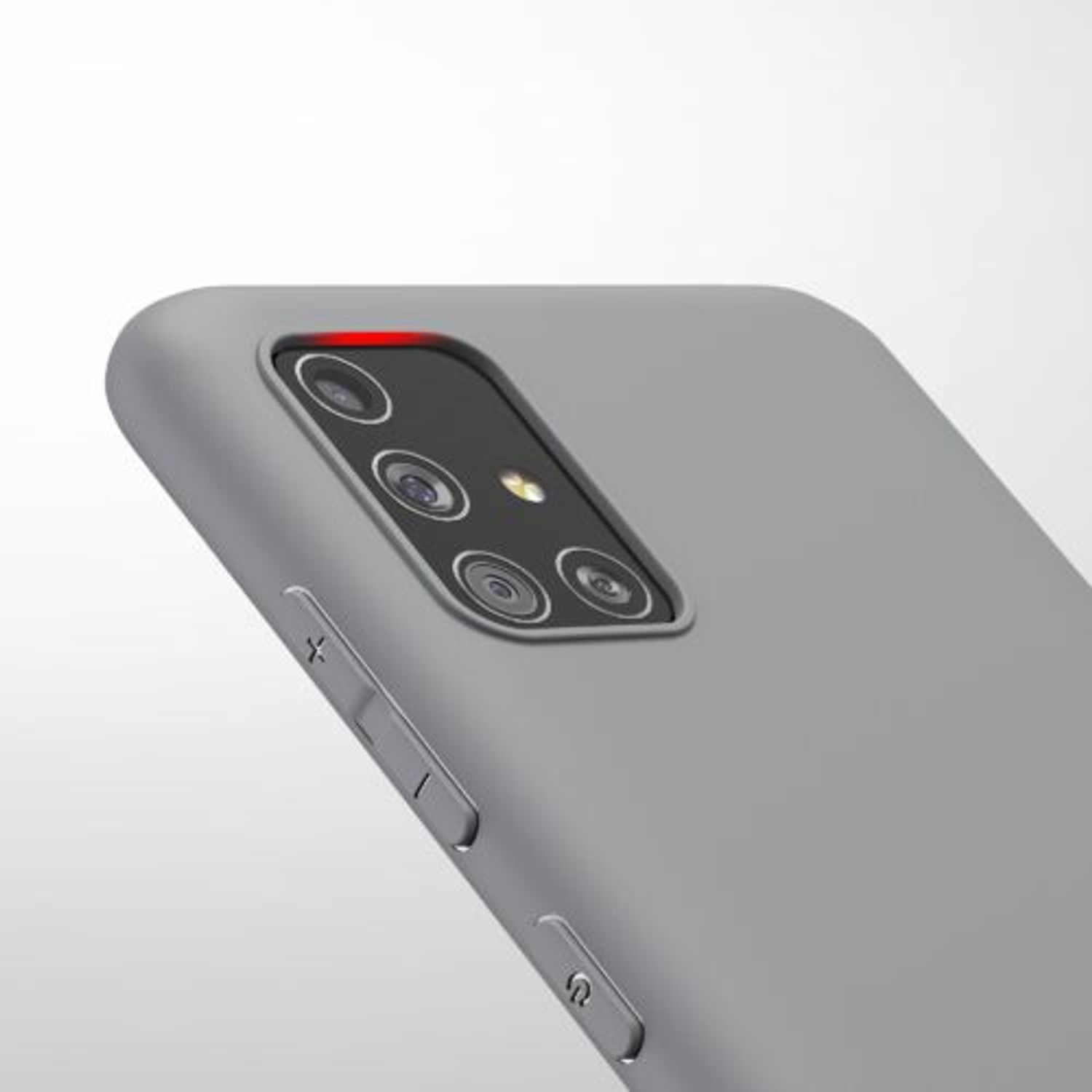 Husa pentru Samsung Galaxy A51, Silicon, Gri, 51196.155 fotografia produsului View 9 L