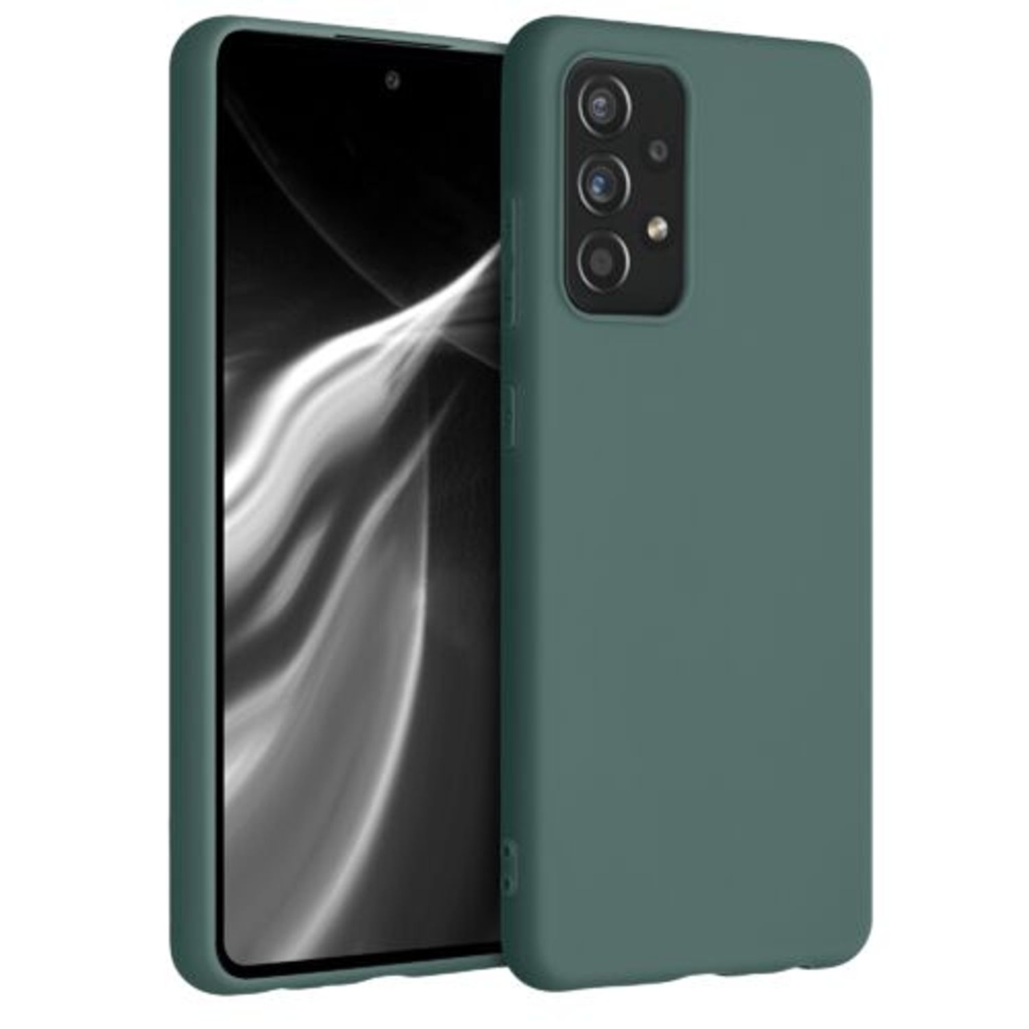 Husa pentru Samsung Galaxy A52, Silicon, Verde, 54346.171 fotografia produsului