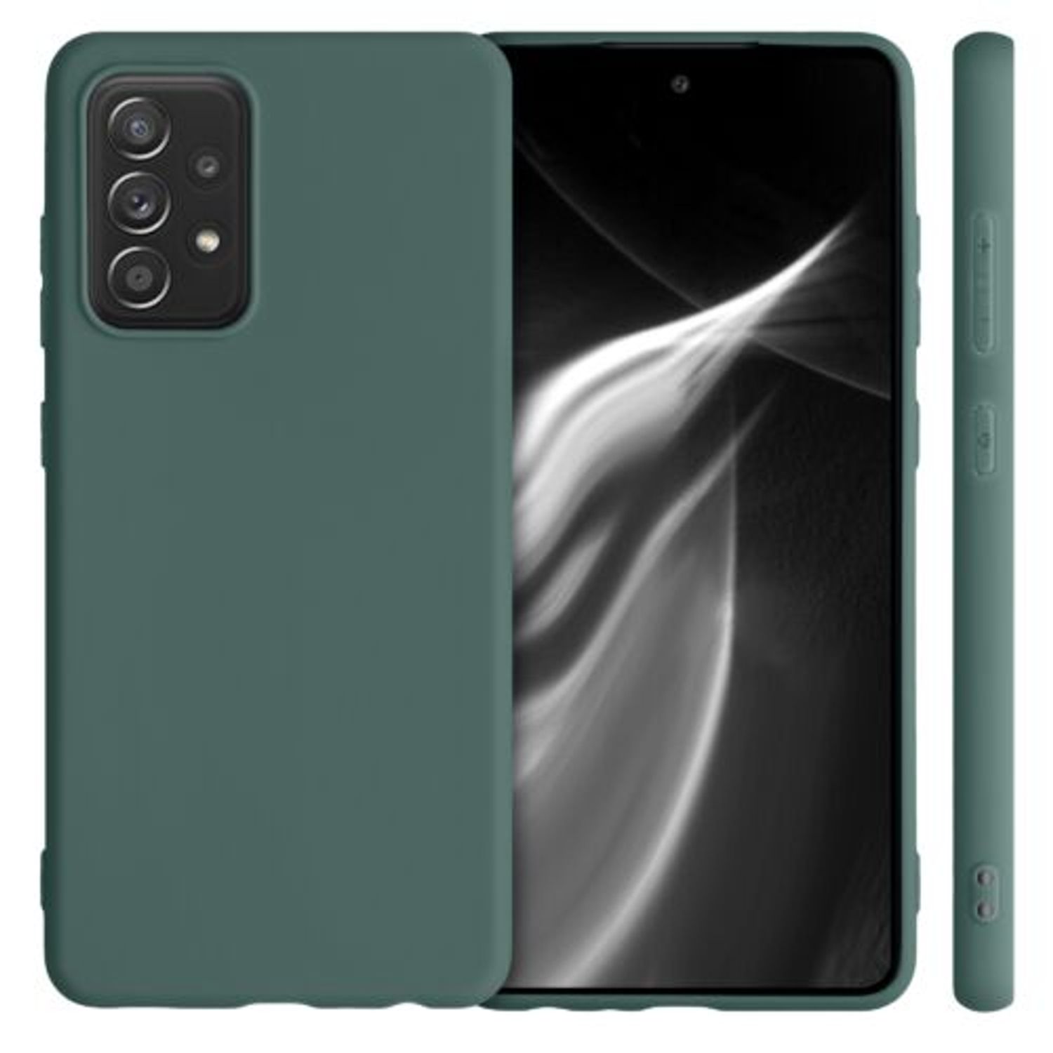 Husa pentru Samsung Galaxy A52, Silicon, Verde, 54346.171 fotografia produsului View 2 L