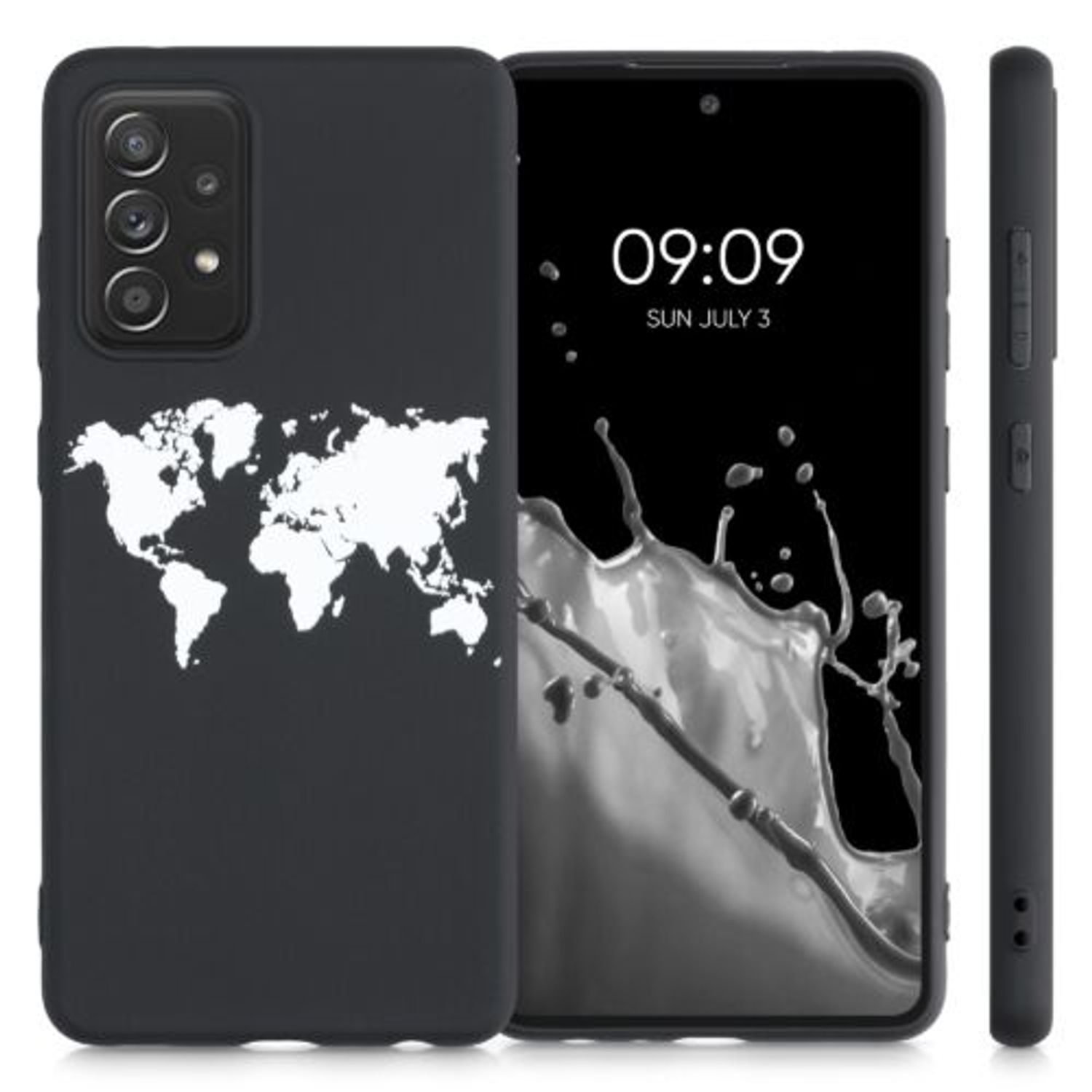 Husa pentru Samsung Galaxy A52, Silicon, Negru, 54352.02 fotografia produsului View 2 L