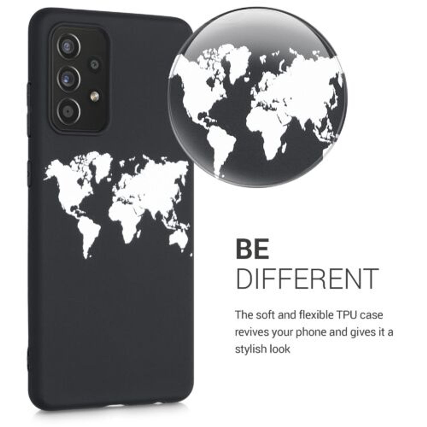 Husa pentru Samsung Galaxy A52, Silicon, Negru, 54352.02 fotografia produsului View 4 L