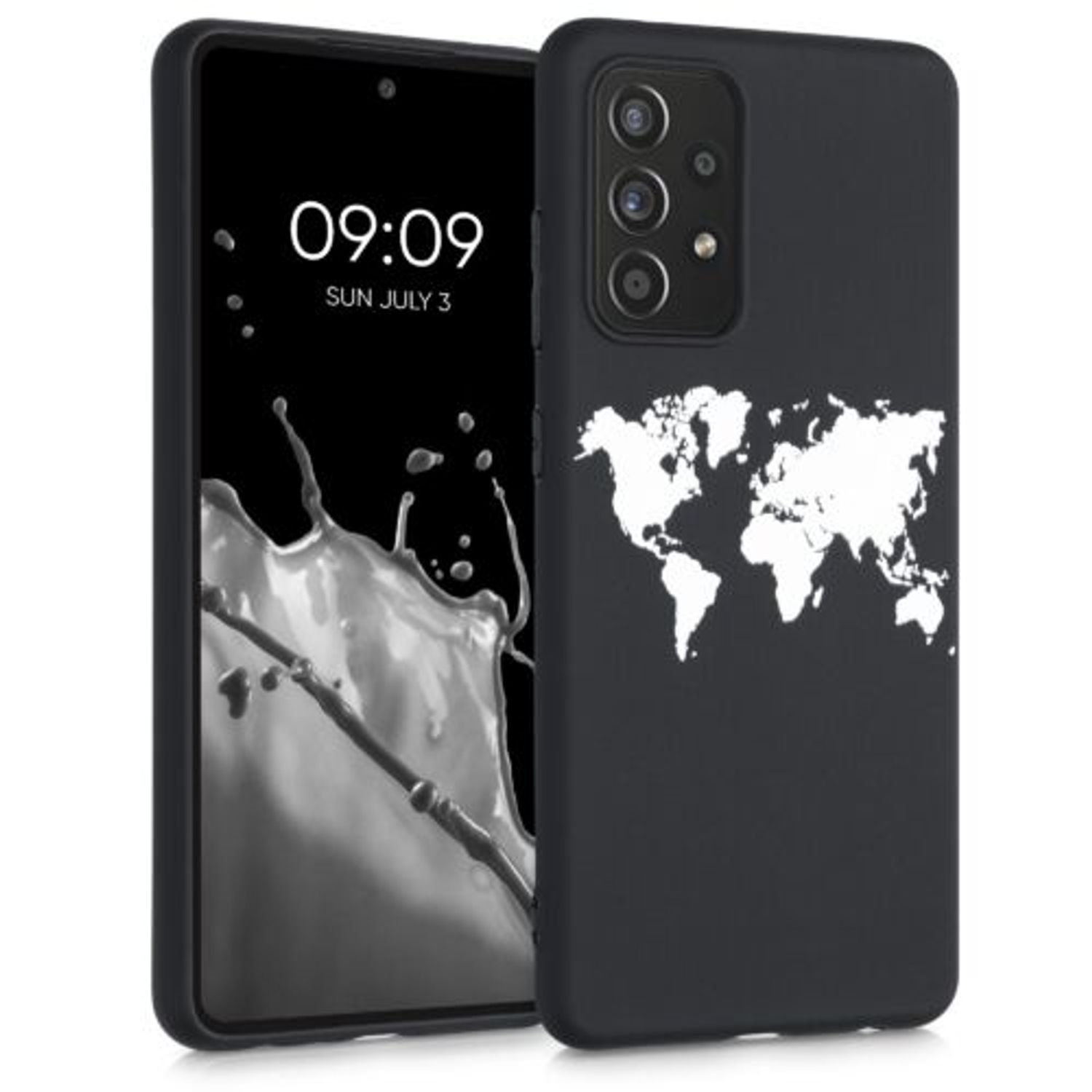 Husa pentru Samsung Galaxy A52, Silicon, Negru, 54352.02 fotografia produsului
